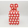 RED POLKA DOT GOODY BOX - PACK OF 10 GOODY BOX - RED POLKA DOT THEME GOODY BOX. 