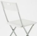 IKEA : GUNDE : Foldable Chair White color. 