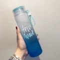 Hello Master Crystal Glass Water Bottle | Frosted Glass Drinking Bottle for Girls | Stylish and Eco-Friendly Hello Master Water Bottle. 