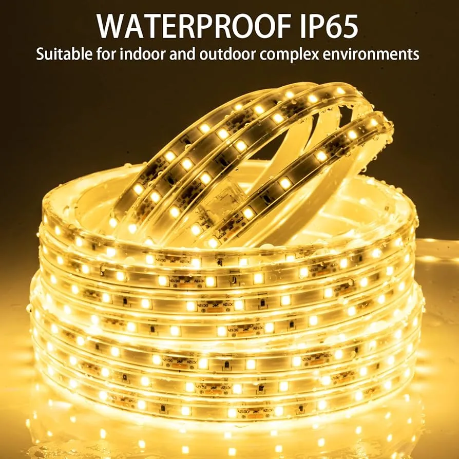 Warm White Flexible Rope Led Strip light Water