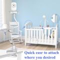 EYSAFT Baby Monitor Mount Universal Baby Kamera Holder, Flexible Baby Camera Mount Baby Monitor Shelf Baby Monitor Stand Compatible with Most Baby Monitors white. 