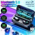 BEN NEVIS F9 TWS Bluetooth Earphones HIFI Wireless Earbuds LED Power Display Wireless Bluetooth Headset Bluetooth Headphones with Charging Box. 