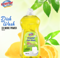 Lemon Dish Cleaner 500ML - Dishwash - Everlasting Antibacterial Lemon Dish Cleaner 500ML - Lemon Fresh Antibacterial Dishwashing Liquid - pure Clean Extra Strength Dishwash Liquid - Lemon Kitchen Cleaner - Crystal Cleany. 