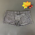Men Long Sleeve Boxers Bulge Pouch Elephant Nose Underwear Male Enhance Underpants Breathable Cozy Shorts Plus Size M-XXL. 