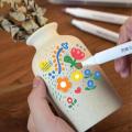 Acrylic Markers Pack of 12 pcs with plastic box packing. 