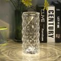 Crystal Diamond Table Lamp, 16 Color Changing Touch Lamp USB Romantic Rose Diamond Table Lamps, Remote Touch Creative Lights for Bedroom Living Room Party Dinner Decor. 
