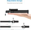JETech Battery Free Selfie Stick Cable Control (No Battery No Bluetooth) Self-portrait Monopod Pole. 