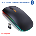 Wireless RGB Mouse + Dragon Design Mouse Pad - 7 Light Color Mouse with Mouse pad. 