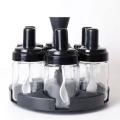 Rotating Spice Rack 6 Bottles Seasoning Box Set. 