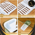 Acrylic Dish Drying Rack with Drain Board  BPA-Free Clear – Large Plastic Kitchen Dish Drainer Tray with Removable Utensil Holder, Swivel Spout, Rust-Resistant, Space-Saving Countertop Organizer for Sink & Cabinet. 