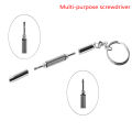 3 In 1 Eyeglass Screwdriver Portable Keychain Screwdriver Watch Repair Kit Tools SEVICH. 