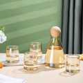 Water Set 7 pcs Classic Style Glass Set With Cork Lid Imported Quality Heat Resistant. 