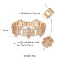 【beauty code】6 Styles 585 Rose Gold Color Bangle Bracelet for Girls Cut Out Carved Vine Shaped Fashion Jewelry DCBM01. 