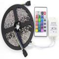 Multicolor Flashing Led Light Strip With 12V Adapter - With Remote (5 Meter). 