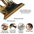 Original VINTAGE T9 RECHARGEABLE Electric Hair Trimmer CLIPPER Cutting Machine Professional Hair Barber T9 Trimmer for Men Vintage T9 Shaver & Grooming Kit Golden Dragon Encrypted Metal Body- Golden. 