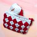 Crochet Zipper Pouch for Girls and Women. 