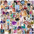 10/30/50/100pcs Taylor Alison Swift Folk Song Midnights Stickers Aesthetic Decal DIY Guitar Phone Case Singer Decoration Sticker. 