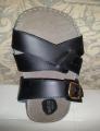 Black Leather Slipper For Men. 