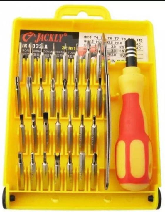 High Quality 32 in1 Multifunctional Precision Screwdriver Set For iPhone Laptop Mini Electronic Screwdriver Bits Repair Tools Kit Set - Yellow