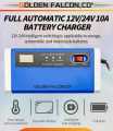 LEAPORIX 12V/24V 15Amp Digital Charger – Intelligent EZEE Smart Battery Charging System. 