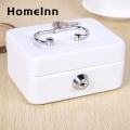 Secure Cash Storage Secure Mini Cash Box with Lock Keys Portable Metal Safe for Jewelry Cash Shock-proof Container for Mini Cash Box with Handle. 