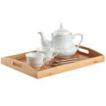 Wooden Serving Tray Tea Trays with handles, Tea Coffee Food Platter Tray Set (Set of 3). 