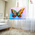 Gift Art Elegant Butterfly Digital Canvas Art with Frame | Eye-Catching Wall Decor for Living Room. 
