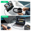 UGREEN USB C to 3.5mm Male to Male Audio Cable with DAC Chip Type C Aux Cable for Car, Speaker, Headphone, Phones, iPad, Macbook, Aluminum Nylon Braided. 