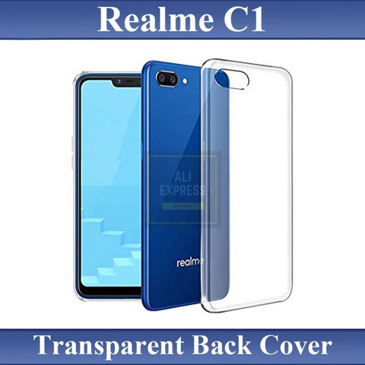 Realme C1 Back Cover Transparent Soft Silicone Crystal Clear Case Cover For Realme C1