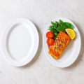 1 Piece Melamine Oval Dish 10 Inch - Serving Dish - Melamine Material. 