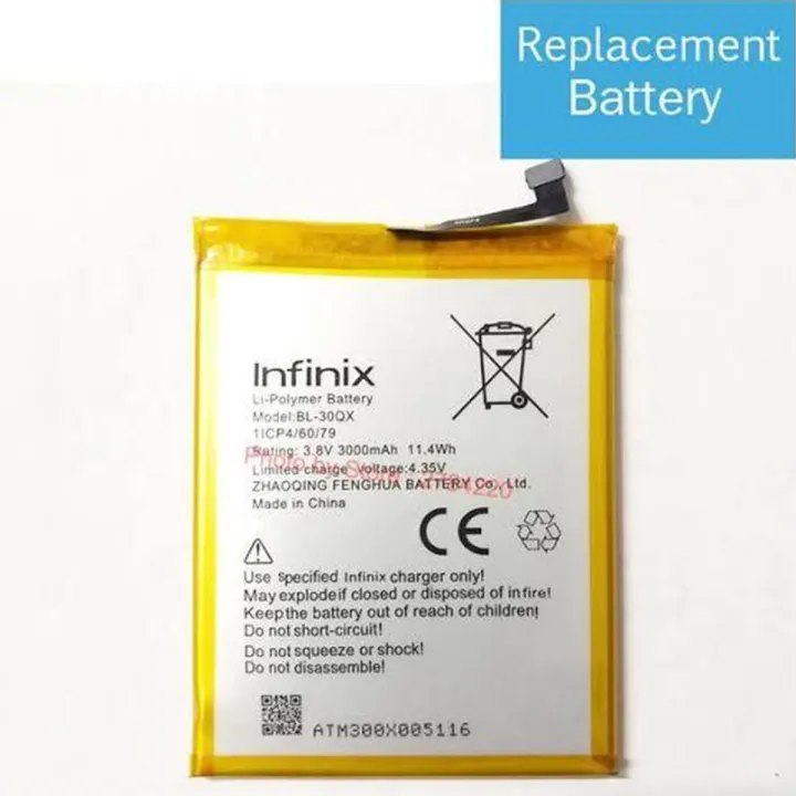 Infinix%20S4%20X626%20/%20Hot%207%20Pro%20X625%20/%20Hot%207%20X624%20Battery%20Replacement%20BL-39KX%20Battery%20with%204000mAh%20Capacity-Black%20-%20Image%202