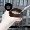 Wooden Yerba Gourd Mate Tea Set Handmade Natural Wood Coffee Water Mate Cup with Spoon Straw Bombilla Brush 200ML. 