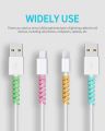 Universal Silicone Cable Protector Sleeves Cover Chargering Data Cable Protector for Smart Phones USB Mouse Cable Protector, Spiral Flexible Cord Saver for All Cell Phones Data Lines. 
