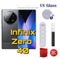 Infinix Zero 40 UV Glass Screen protector | UV glass For Infinix Zero 40 | Premium quality | UV Glass Screen Protector | Smooth Display. 