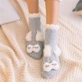 【ETOP】Winter Cartoon Warm Sleep Socks Towel Socks Floor Socks Coral Velvet Thickening. 
