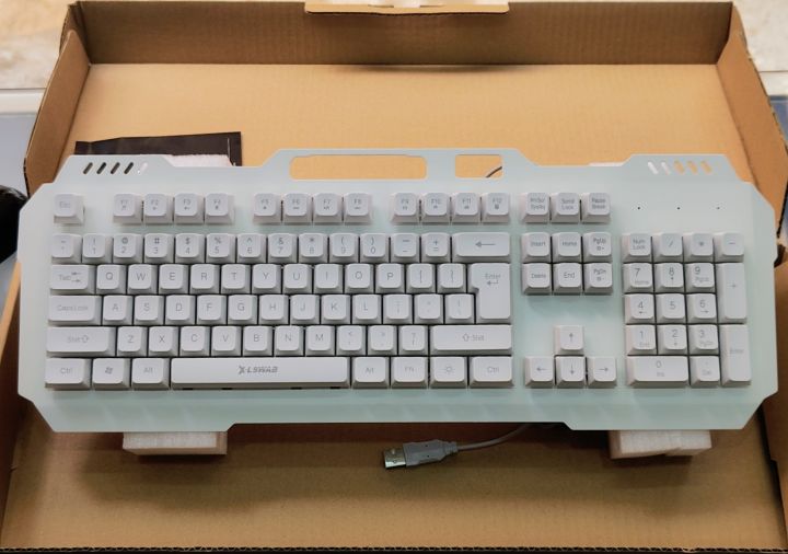 E-80 Wired Keyboard RGB Mechanical Feel Multifunctional knob PC Business Office Laptop Pro Gaming Keyboard with Phone Holder - #1 for PC and Laptop