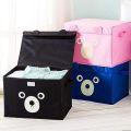Panda Design Storage Bag Cartoon Printed Folding Storage Bins Quilt Basket Kid Toys Organizer Storage Boxes Cabinet Wardrobe Storage Bags. 