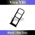 Vivo Y81-Black SIM Tray Sim Jacket Sim Slot Sim Door For Vivo Y81-Black. 