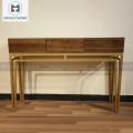 Console Table / Entryway Table / Wooden / Hall way Table / Triple Style Console Table. 