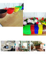 Flower Pots High Quality Decoration Multi Color Plastic Pots Decorating for lawn Garden and indoor Pack of 3. 