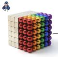 5MM 216 Pieces Magnet (108 Silver Cubes+108 Multi Colour Balls). 