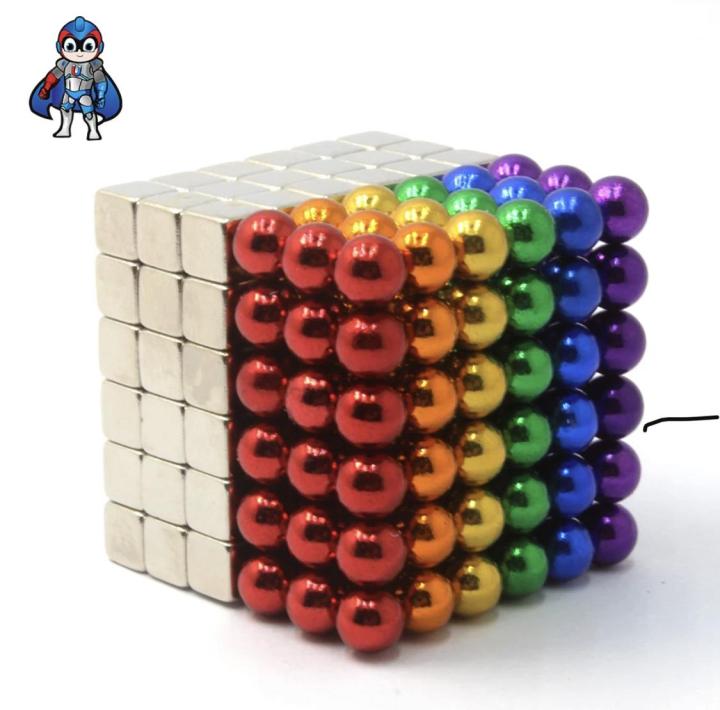 5MM%20216%20Pieces%20Magnet%20(108%20Silver%20Cubes+108%20Multi%20Colour%20Balls)%20-%20Image%204