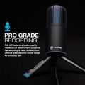 JLab Talk Go USB Microphone, USB-C Output, Cardioid or Omnidirectional, 96k Sample Rate, 20Hz, 20kHz Frequency Response, Volume Control and Quick Mute, Plug and Play. 