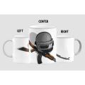 Pubg Mug Helmet and a AKM riffl Coffee Mug 330Ml. 