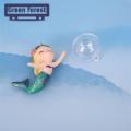 Mermaid Figurine Cartoon Mermaid Fish Tank Ornament Adorable Mini Aquarium Decor. 
