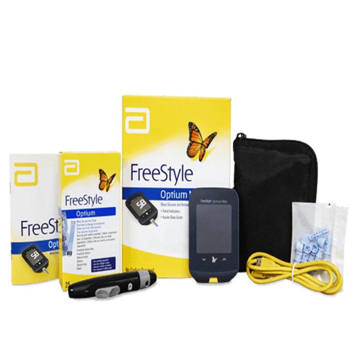 Free Style Optium Neo Glucometer With 10 Free Strips