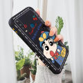 AMORVOR for Vivo Y17 Y15 Y12 Back Cover Cartoon Shin-chan Action Kamen Side design Soft Case Liquid Silicone Phone Cases. 