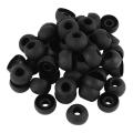 50 Soft White Silicon Ear bud Tips For Bluetooth Handsfree - Woofer Handfree Rubber - Silicone Ear Pads  Rubber Replacement Buds for In Ear Headphones. 