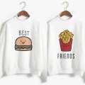 HOME SHOPPING 3 GARMENTS pack of 2 white best friends sweatshirt for women play and slay. 