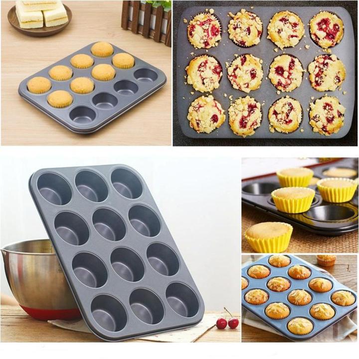 Daraz Pk Muffin Tray With Lid Molds Stainless Steel Cake Muffin